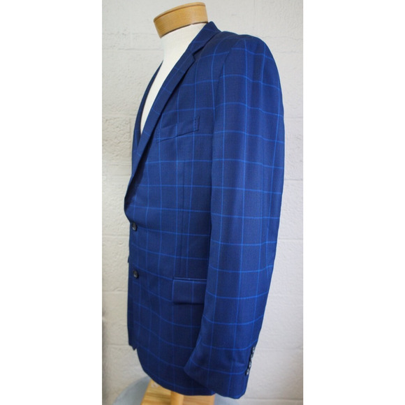 Brooks Brothers Sport Coat 46L Brown Blazer Regent Reda Wool window pane - Picture 6 of 14